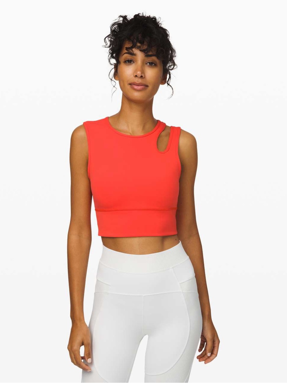 14. Lululemon Mastered Motion Cropped Tank
Thermal Red size 6